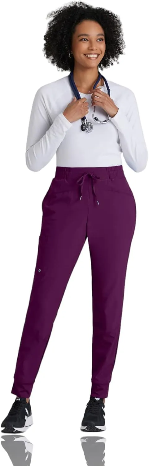 BARCO One Boost Scrub Jogger for Women - Yoga Style Medical Jogger, Mid-Rise, 4-Way Stretch Women's Scrub Pant