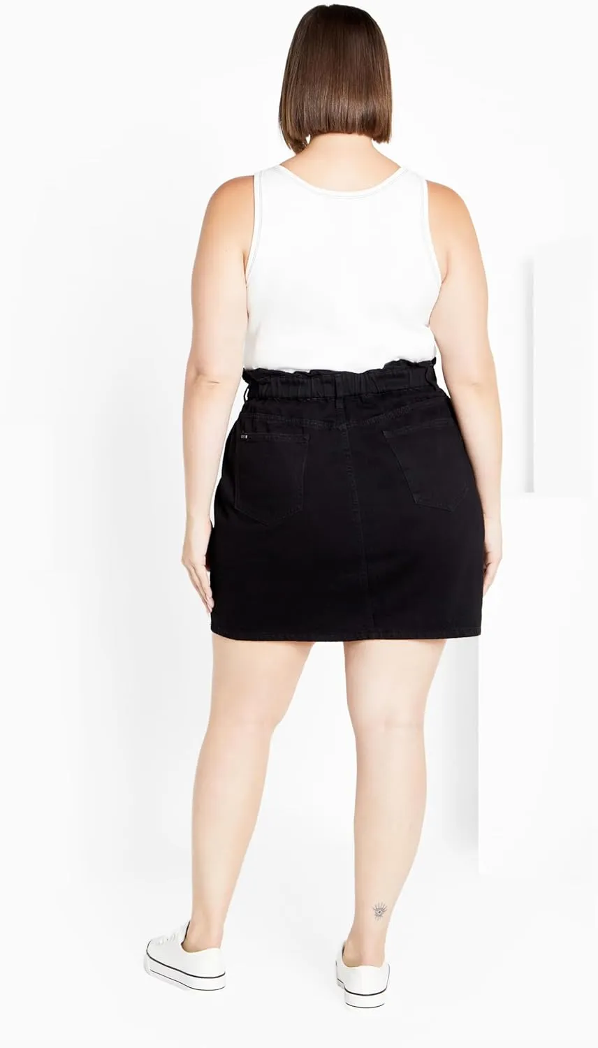 City Chic Women's Plus Size Cali Denim Skirt