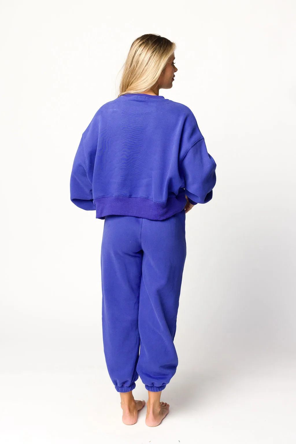 Comfy Cozy Sweatshirt and Sweatpants Set in Royal Blue
