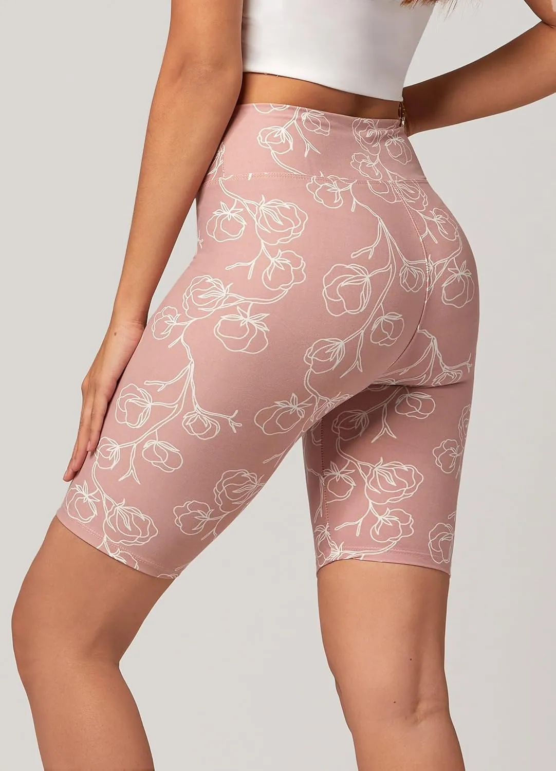 Conceited High Waisted Ultra Soft Leggings for Women - Capri Length and Biker Shorts - Available in Plus Size