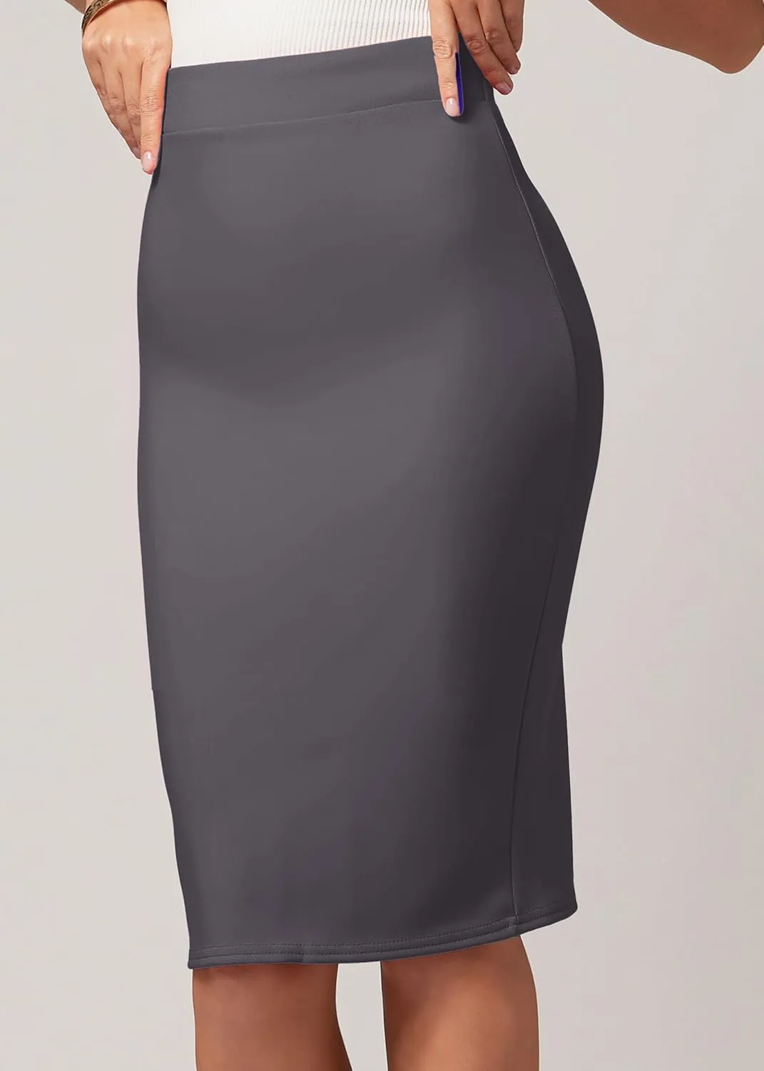 Conceited Skirts for Women - Stretch Pencil Skirt - Wear to Work - Pull On - Midi Length in Regular and Plus Size