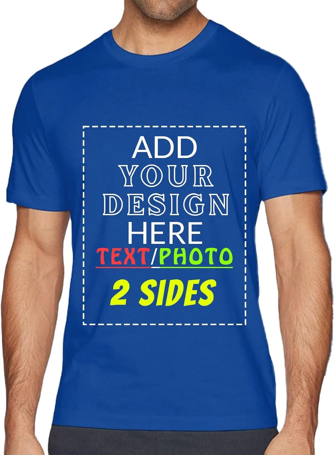 Custom T Shirts for Men Women, Personalized Funny Shirt Design with Your Name Logo Text Print, Design Your Own Shirts