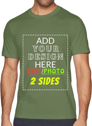 Custom T Shirts for Men Women, Personalized Funny Shirt Design with Your Name Logo Text Print, Design Your Own Shirts