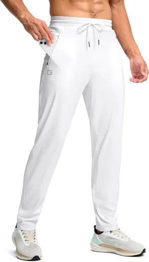 G Gradual Men's 30"/32"/34"/36" Inseam Tall Sweatpants with Zipper Pockets Stretch Long Joggers Athletic Workout Pants Men