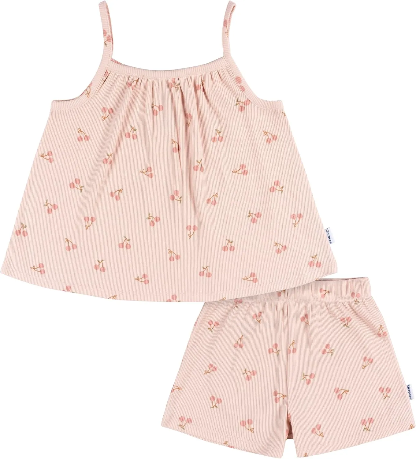Gerber baby-girls Toddler Sleeveless Tank Top and Shorts Set2-Piece Tank and Short Set