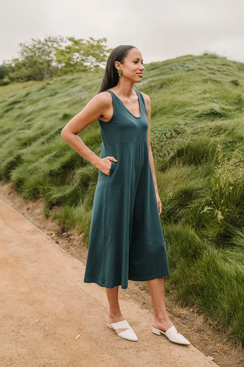 Lakeside Wide Leg Jumpsuit - Rich Teal