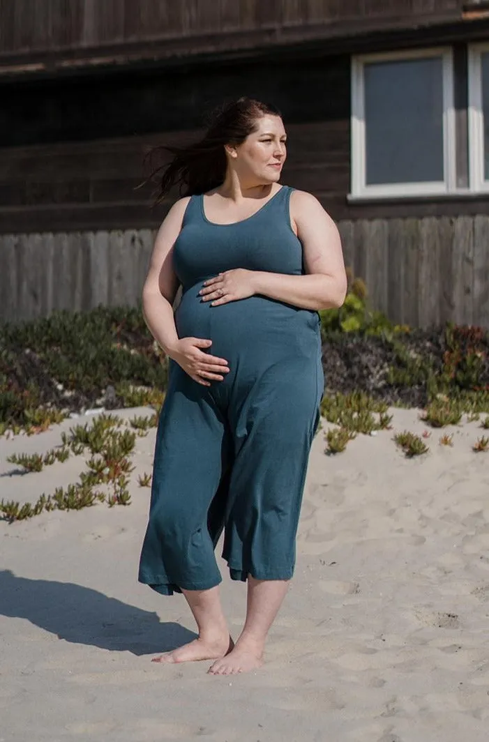 Lakeside Wide Leg Jumpsuit - Rich Teal