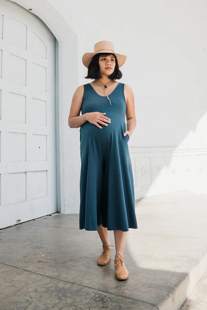 Lakeside Wide Leg Jumpsuit - Rich Teal
