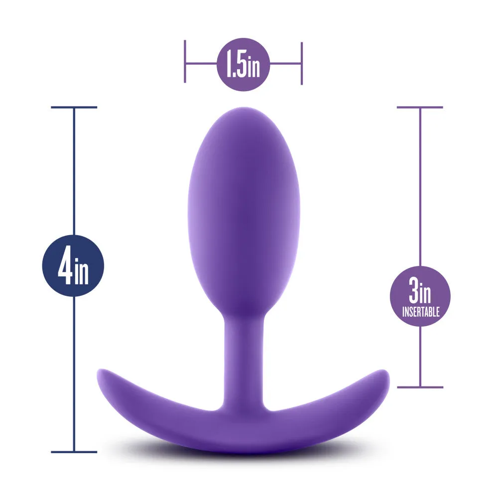 Luxe By Blush® | Wearable Vibra Slim Purple 4-Inch Anal Plug