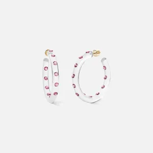 Medium Lucid Hoops, Pink