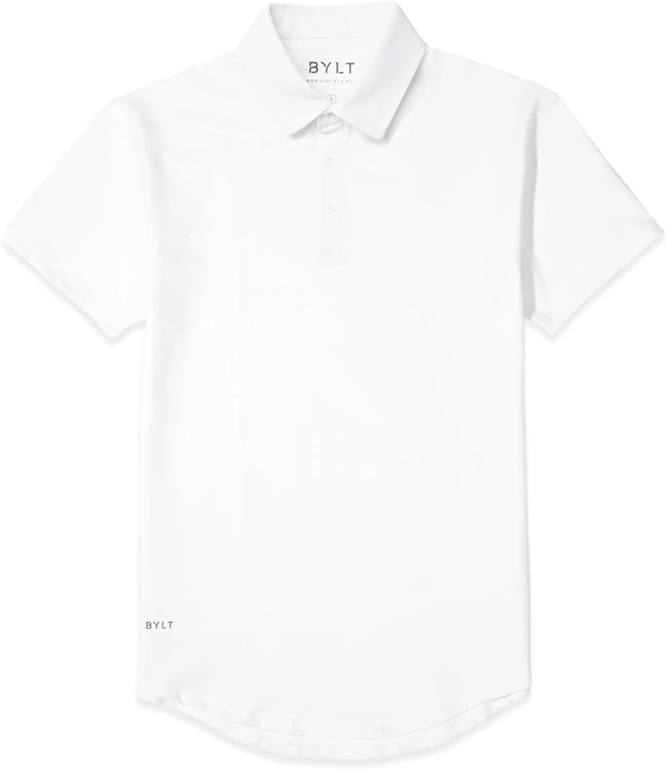 Men's Drop-Cut Polo  Collared Casual Shirt for Men  Soft Polyester, Cotton, and Spandex Blend  Wrinkle Resistant