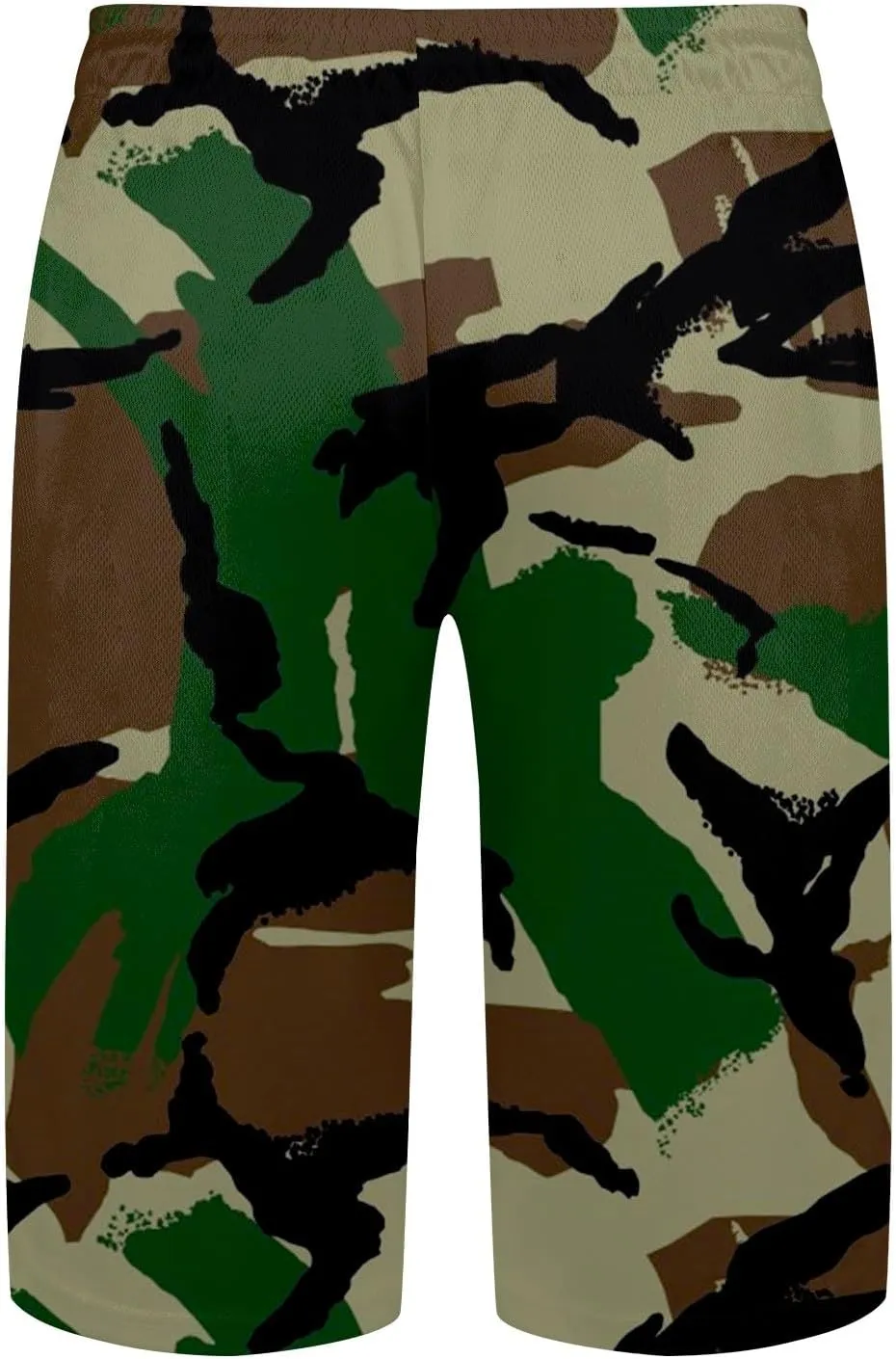 Mens Summer Casual Camo Shorts Drawstring Lightweight Outdoor Beach Shorts Loose Big and Tall Pants for Vacation