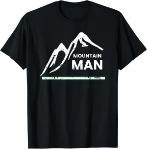 Mountain Man Mountains Design Hiking Lover Camping Outdoors T-Shirt