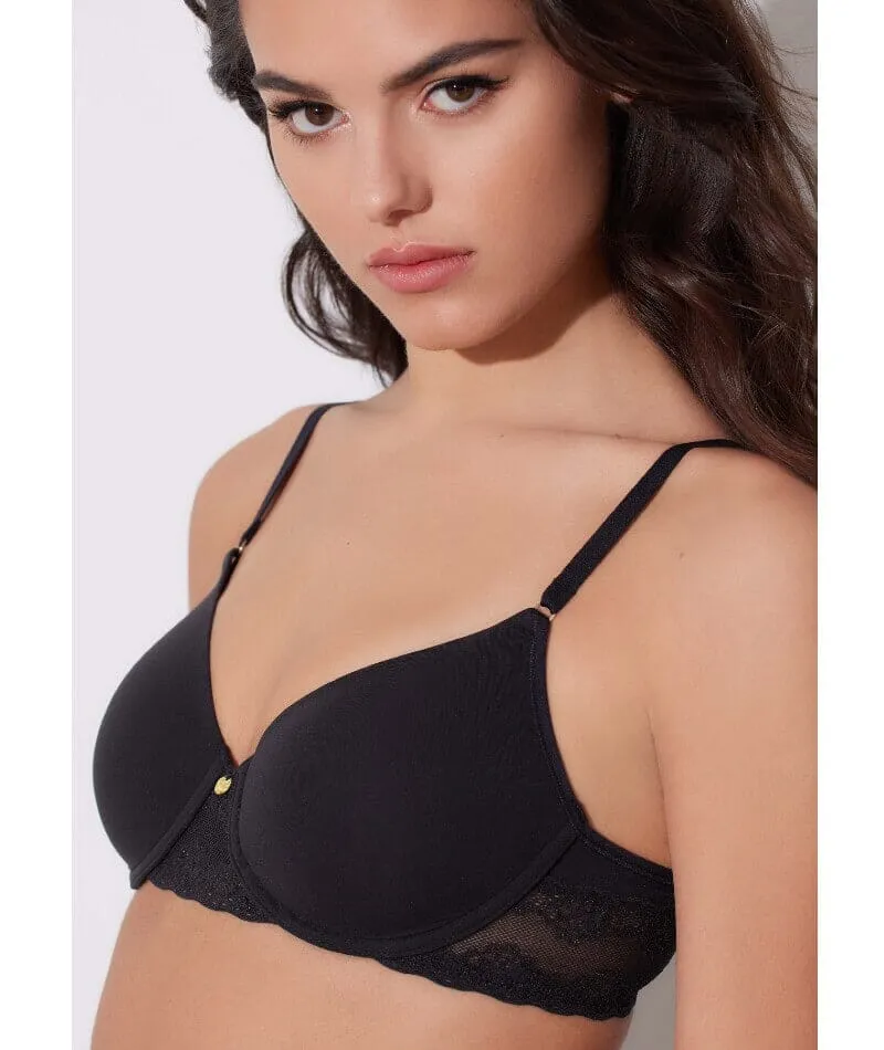Natori Bliss Perfection Smooth Underwired T-Shirt Bra - Black
