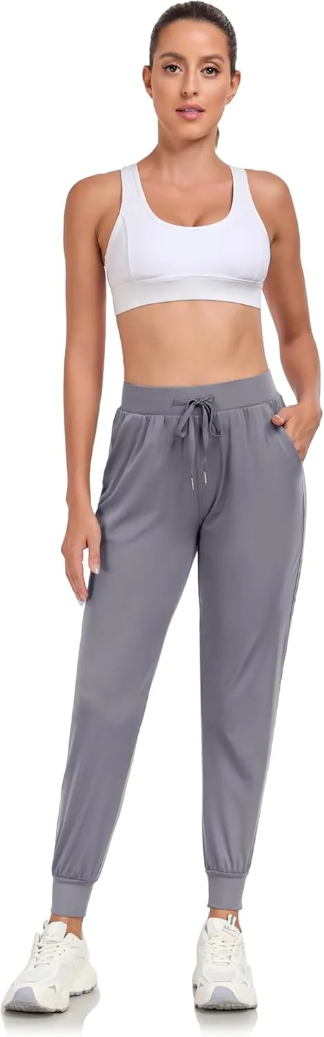 Rapoo 27"/29"/31" Soft, Skin-Friendly, and Highly Elastic Women's Joggers Sweatpants Pants with Pockets