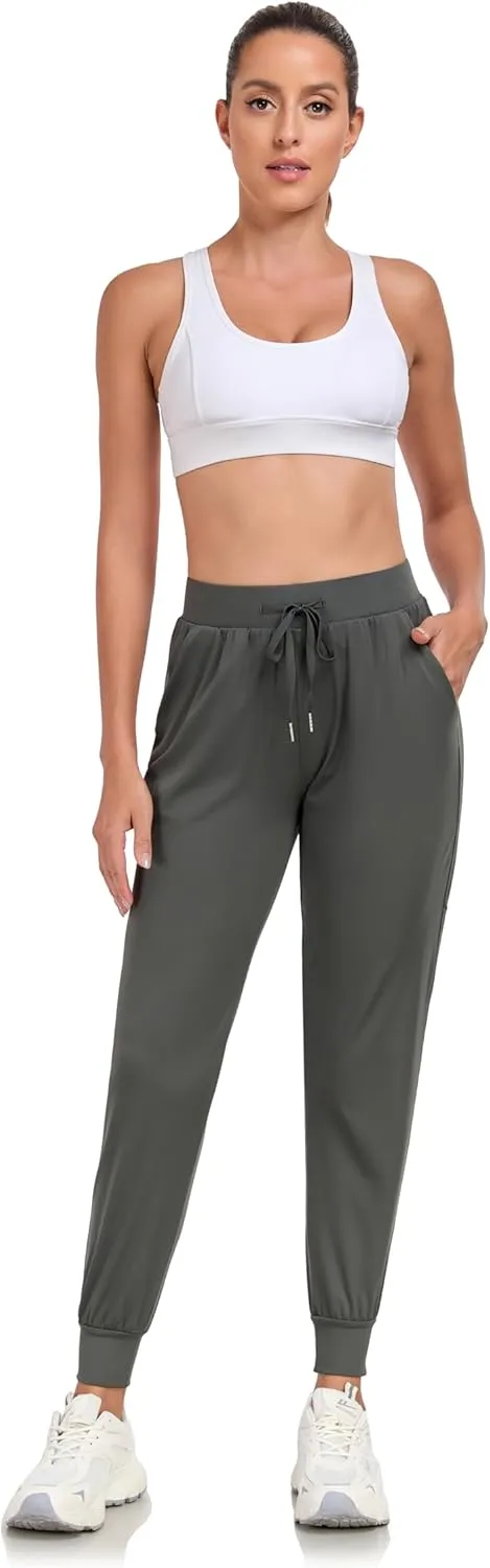 Rapoo 27"/29"/31" Soft, Skin-Friendly, and Highly Elastic Women's Joggers Sweatpants Pants with Pockets