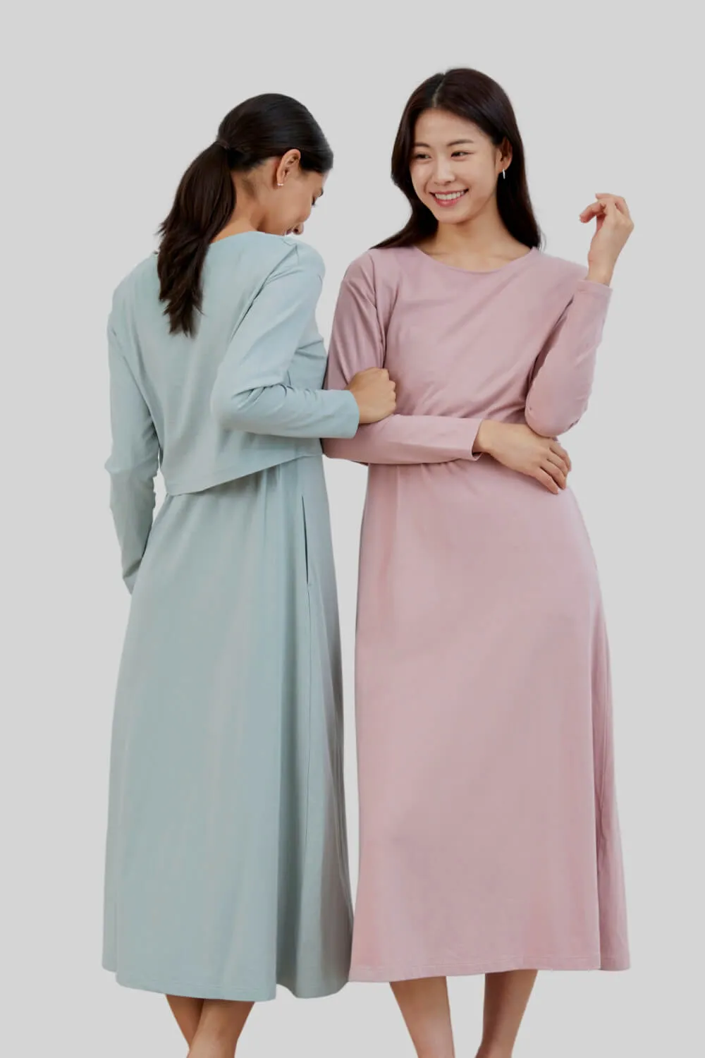 SOFT MODAL Double Layer Nursing Dress
