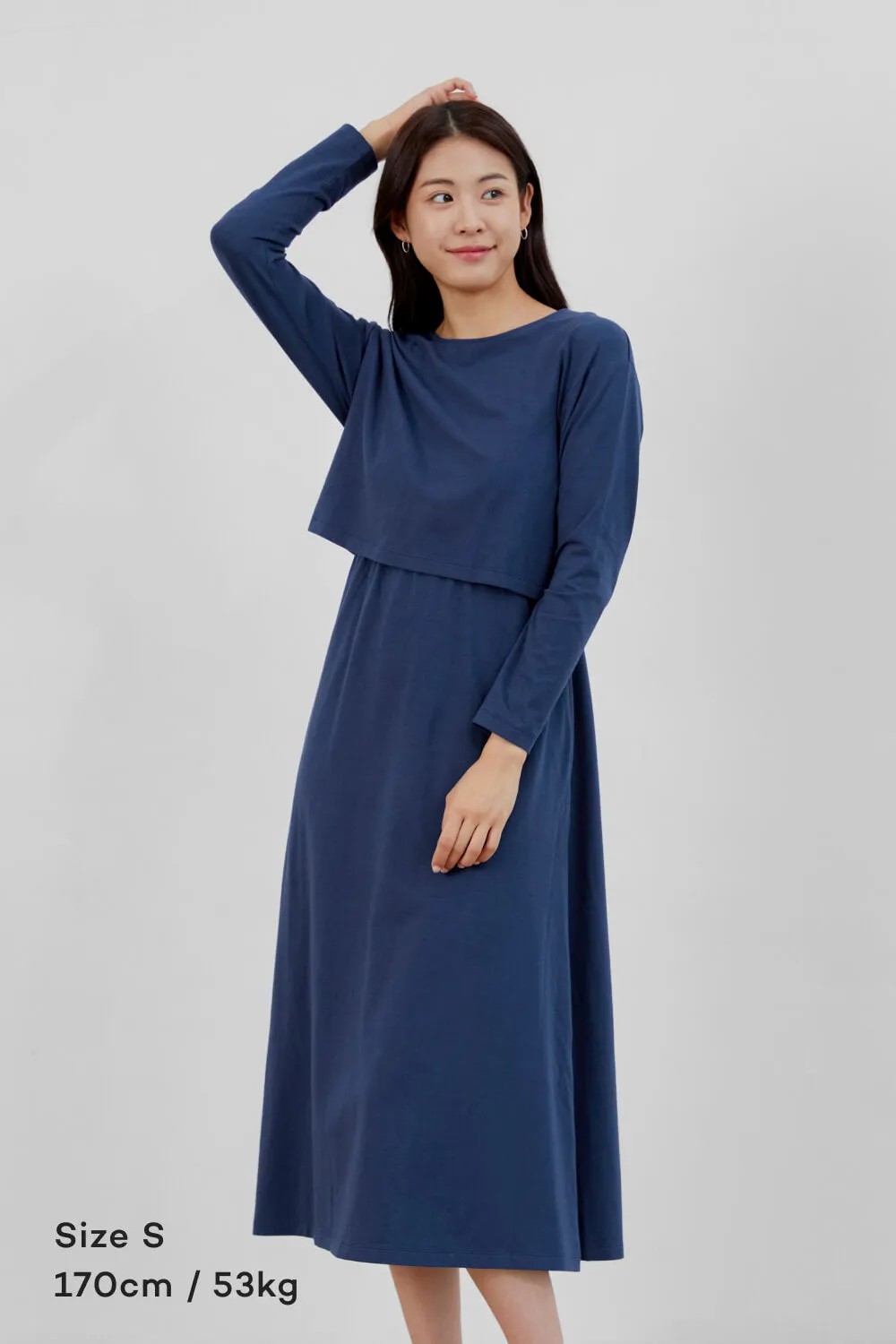 SOFT MODAL Double Layer Nursing Dress