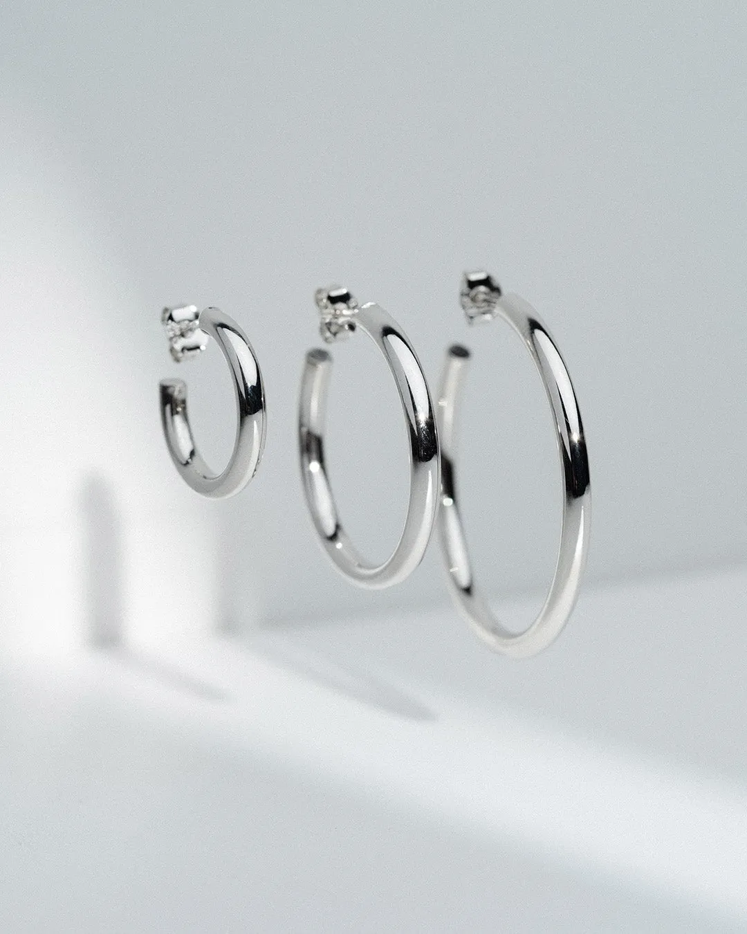 The Go-To hoops L - sterling silver