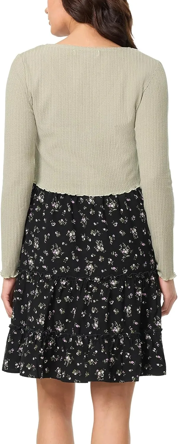 WallFlower womens 2-piece Sweater and Dress Set