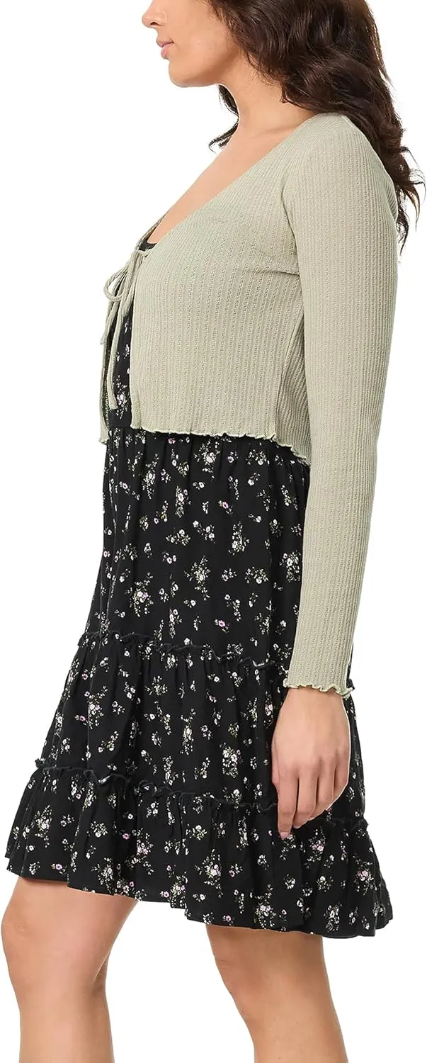 WallFlower womens 2-piece Sweater and Dress Set